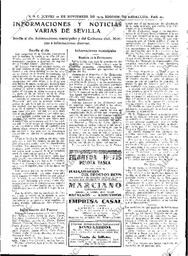 ABC SEVILLA 21-11-1929 página 21