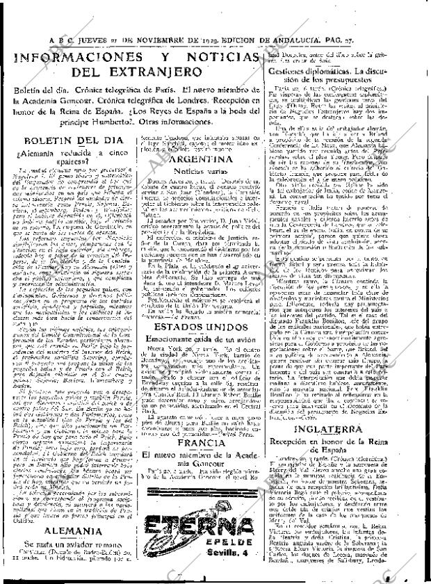 ABC SEVILLA 21-11-1929 página 27