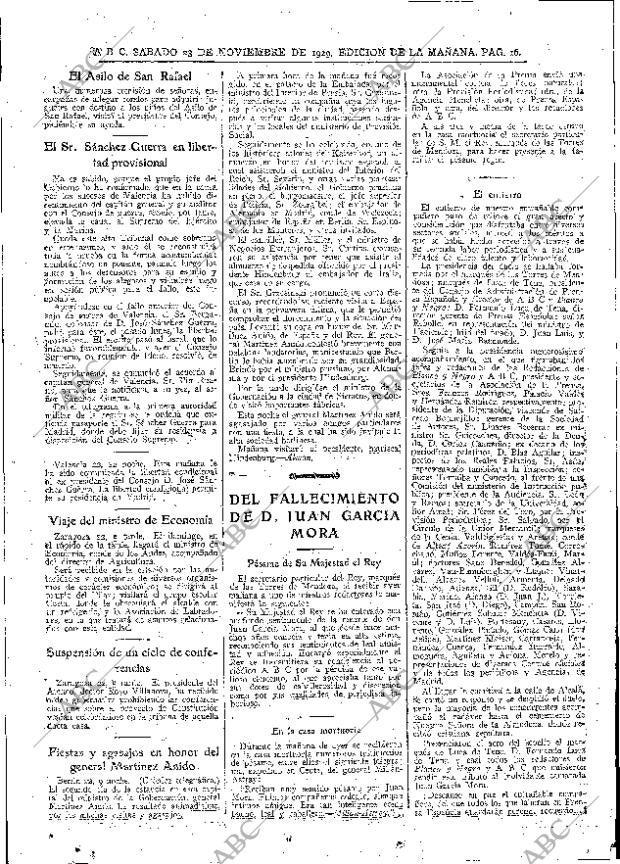 ABC MADRID 23-11-1929 página 16