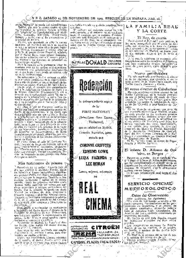 ABC MADRID 23-11-1929 página 18