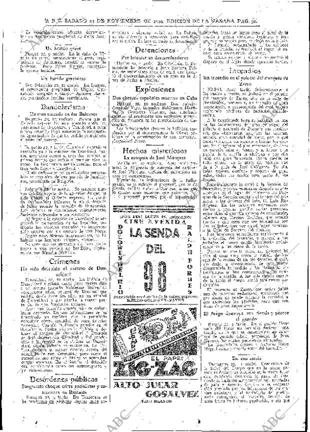 ABC MADRID 23-11-1929 página 30