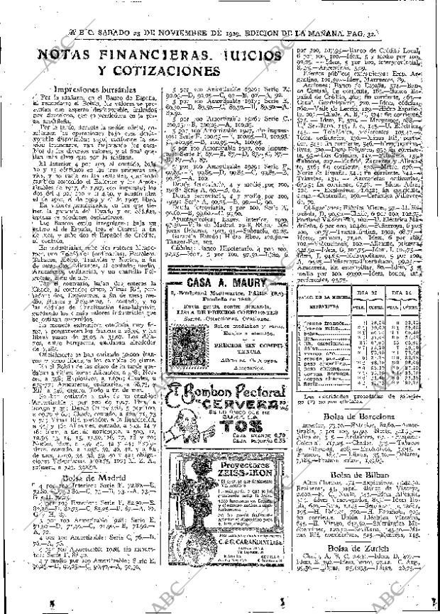 ABC MADRID 23-11-1929 página 32