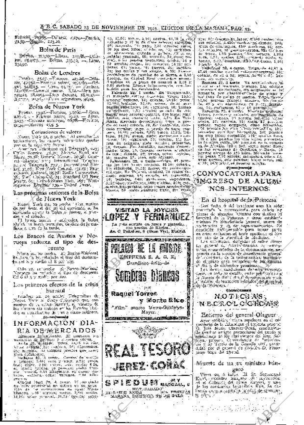 ABC MADRID 23-11-1929 página 33