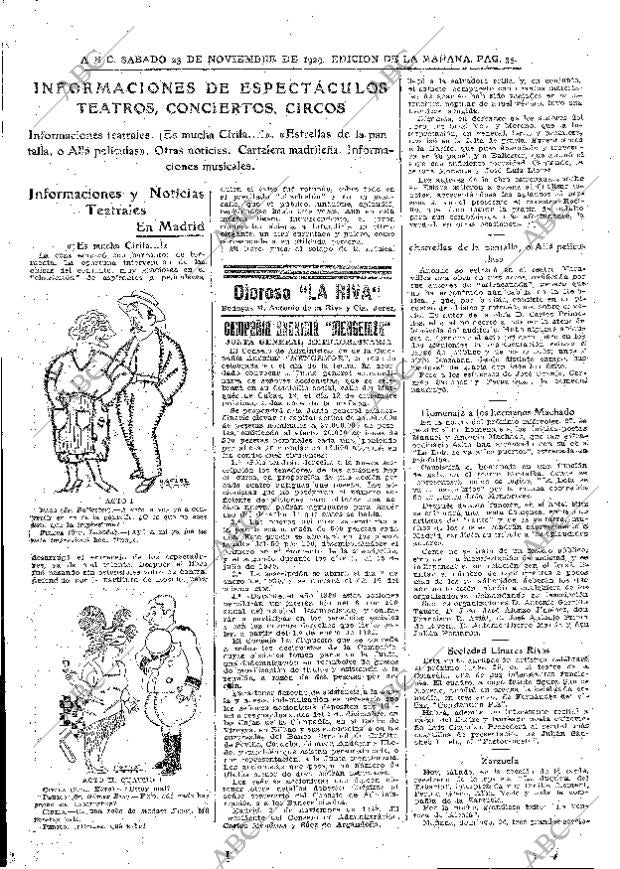 ABC MADRID 23-11-1929 página 35