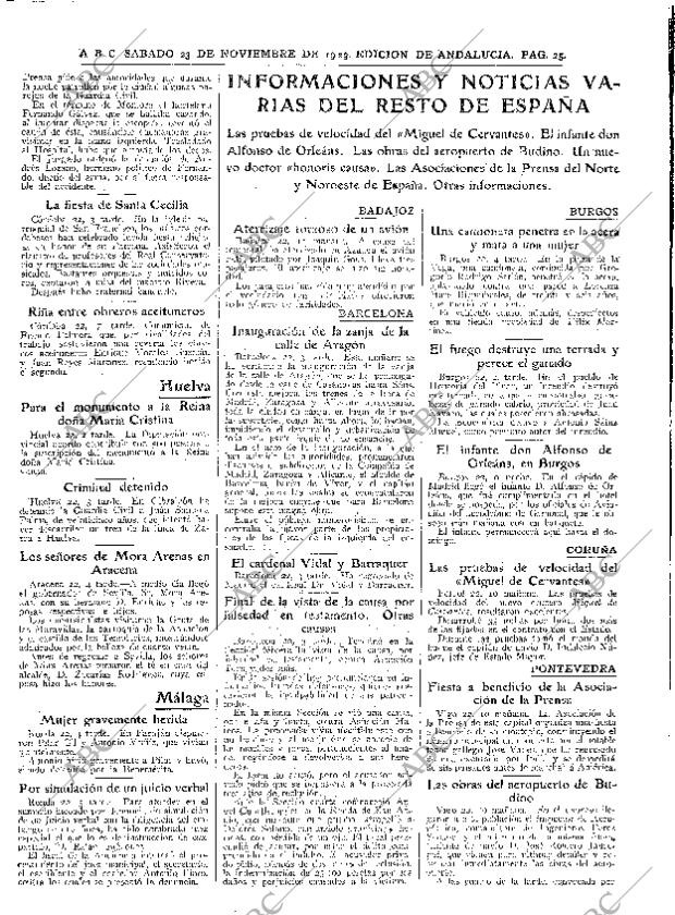 ABC SEVILLA 23-11-1929 página 25
