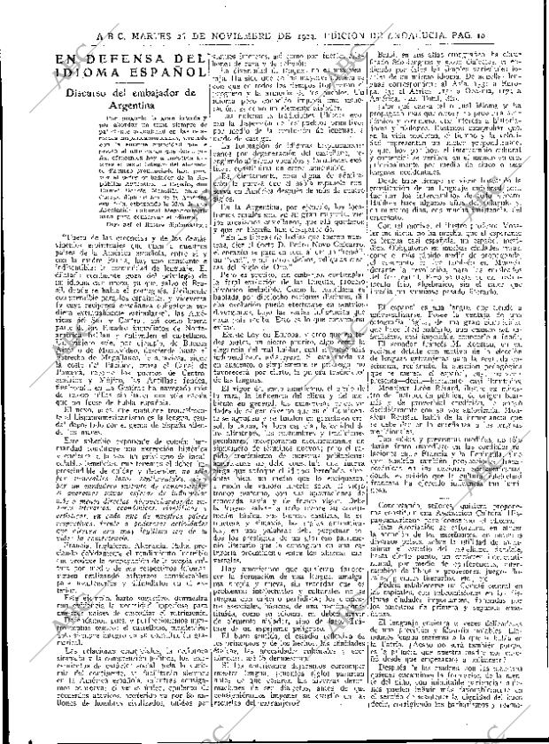 ABC SEVILLA 26-11-1929 página 10