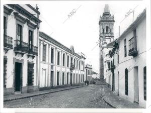 Vista de una calle de la palma del Condado (Huelva)