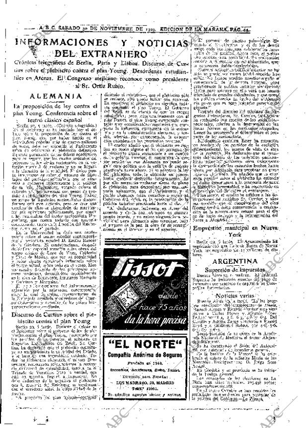 ABC MADRID 30-11-1929 página 25