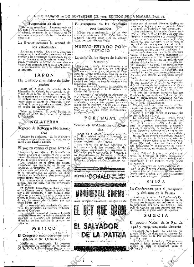 ABC MADRID 30-11-1929 página 28