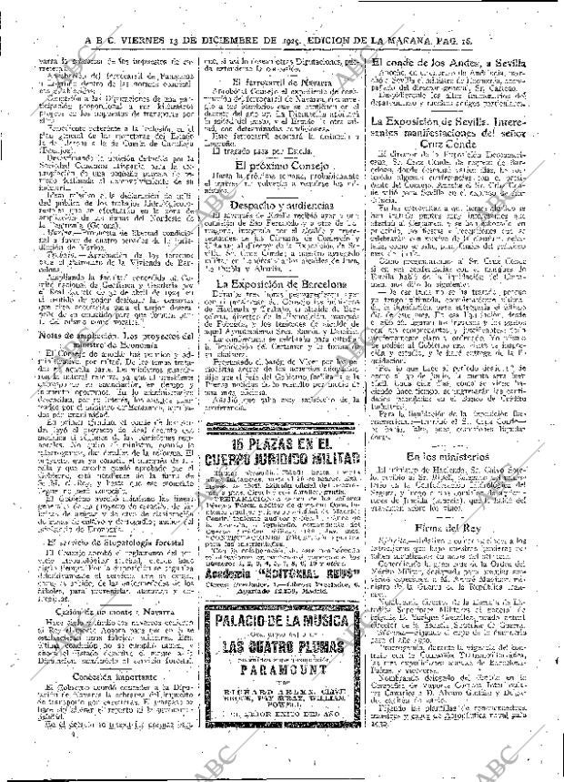 ABC MADRID 13-12-1929 página 16