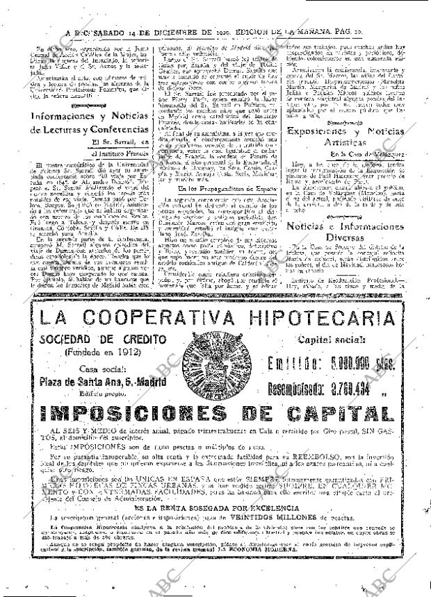 ABC MADRID 14-12-1929 página 20