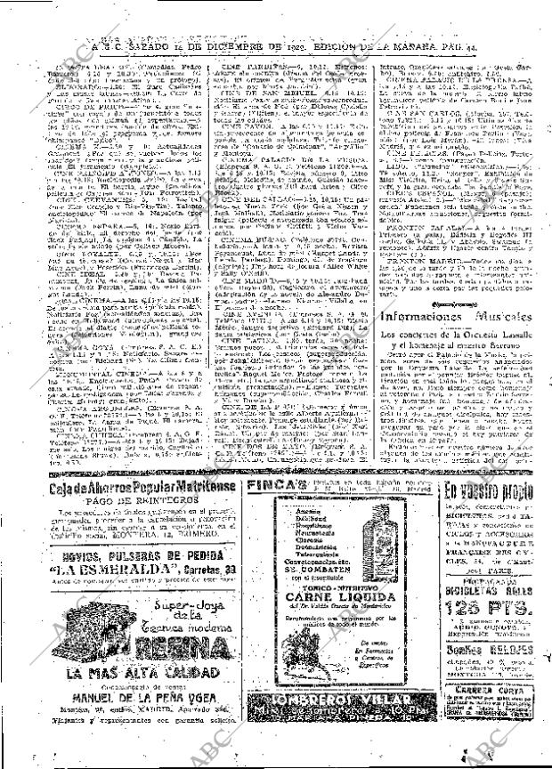 ABC MADRID 14-12-1929 página 44