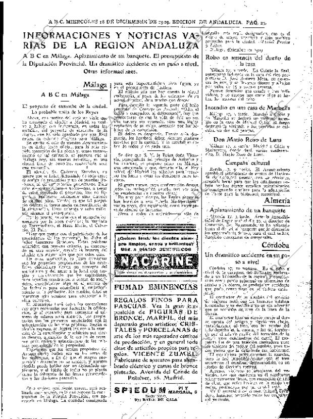 ABC SEVILLA 18-12-1929 página 23