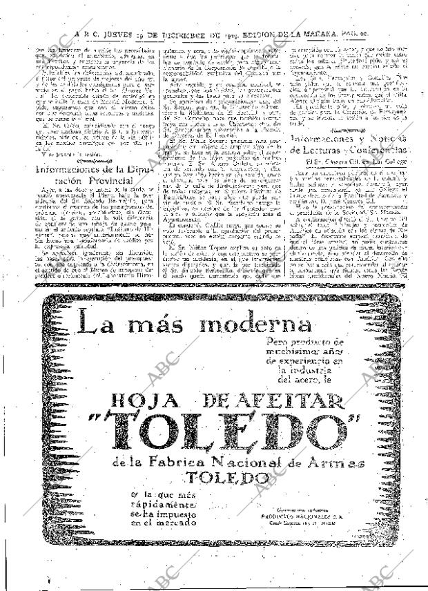 ABC MADRID 19-12-1929 página 20