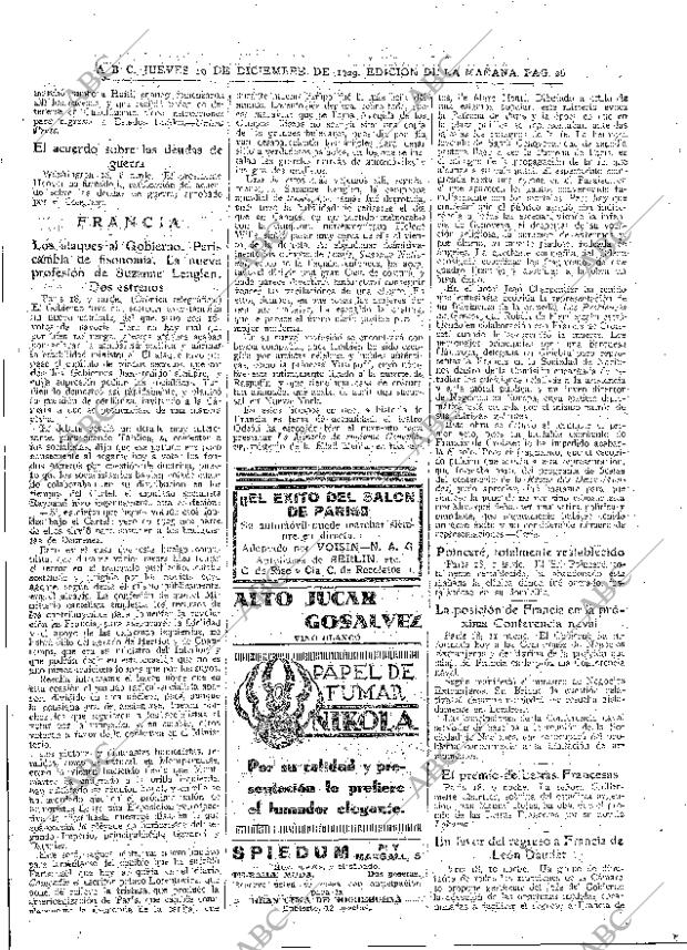 ABC MADRID 19-12-1929 página 26