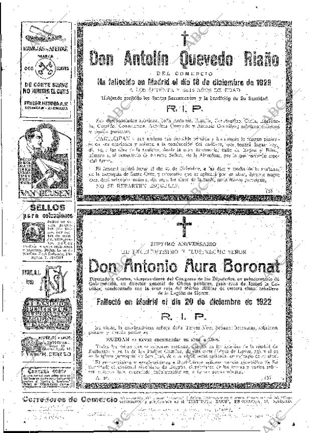 ABC MADRID 19-12-1929 página 45