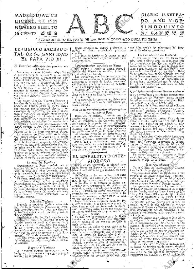 ABC MADRID 21-12-1929 página 15