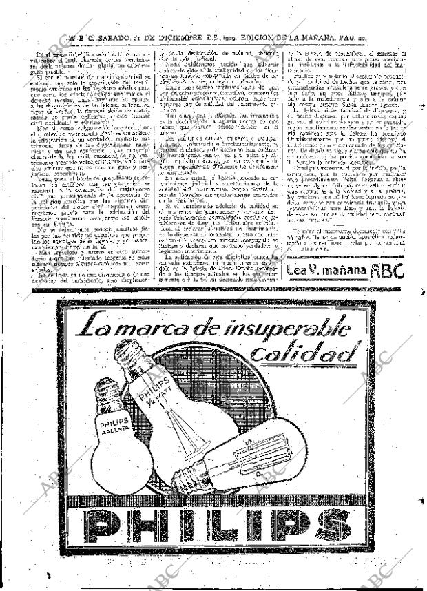 ABC MADRID 21-12-1929 página 20