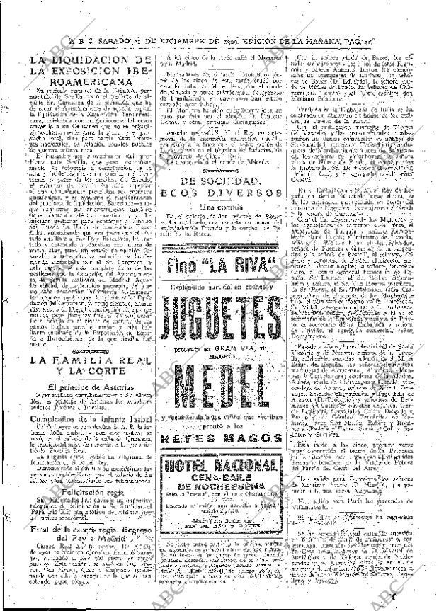 ABC MADRID 21-12-1929 página 21