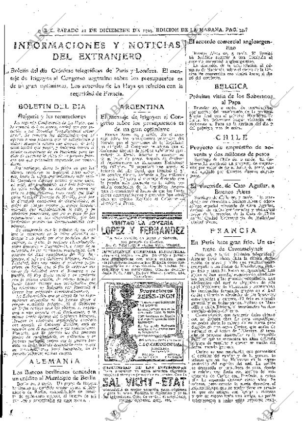 ABC MADRID 21-12-1929 página 33