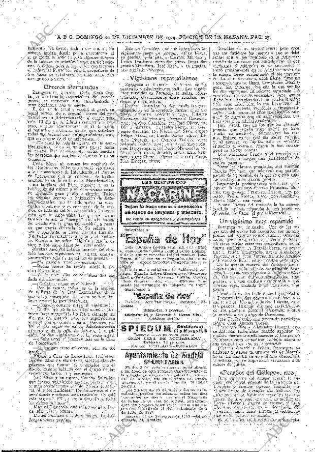 ABC MADRID 22-12-1929 página 27