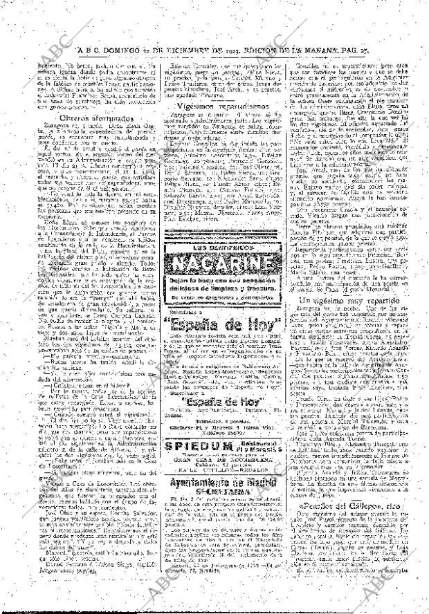 ABC MADRID 22-12-1929 página 27