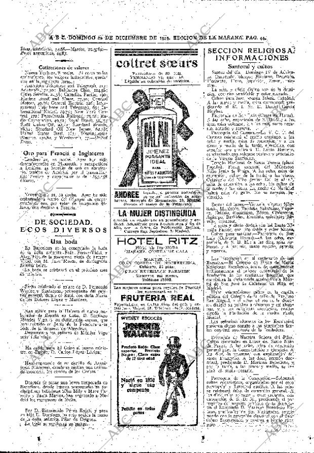 ABC MADRID 22-12-1929 página 44
