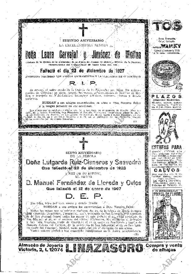 ABC MADRID 22-12-1929 página 65