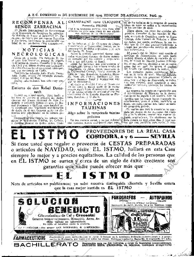 ABC SEVILLA 22-12-1929 página 39