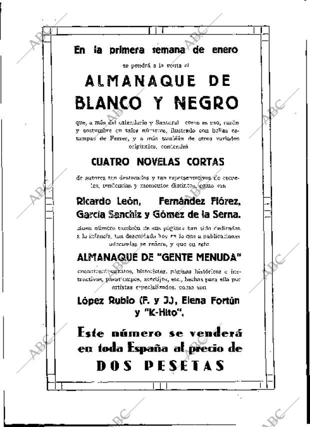 BLANCO Y NEGRO MADRID 22-12-1929 página 100