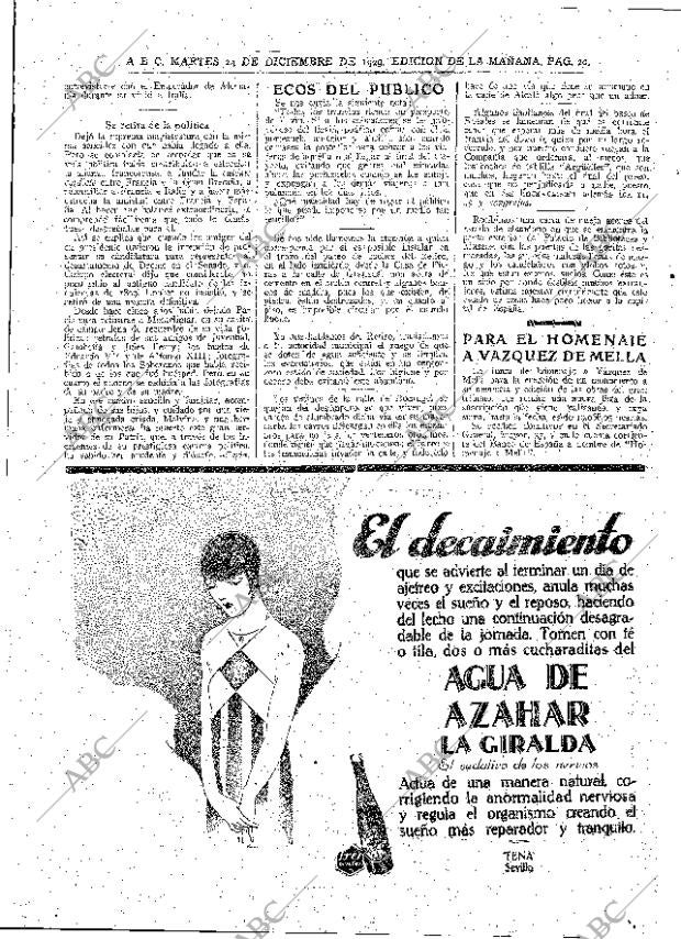 ABC MADRID 24-12-1929 página 20