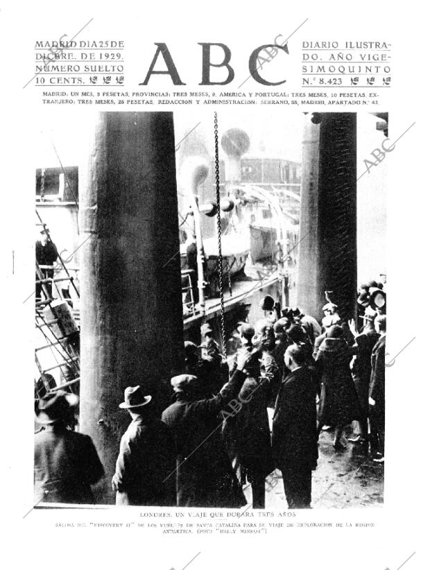 ABC MADRID 25-12-1929 página 1
