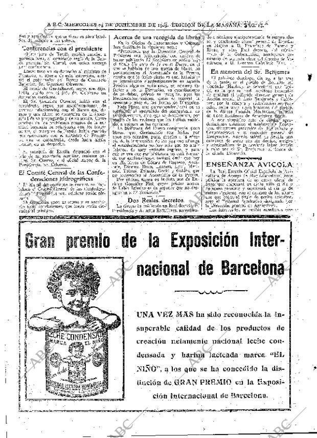 ABC MADRID 25-12-1929 página 16