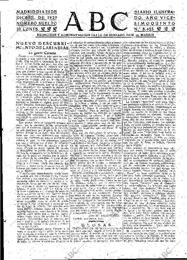 ABC MADRID 25-12-1929 página 3