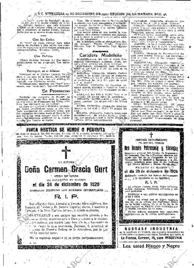 ABC MADRID 25-12-1929 página 38