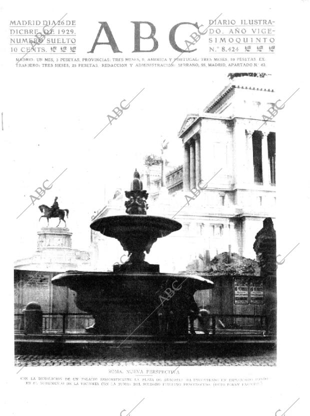 ABC MADRID 26-12-1929 página 1