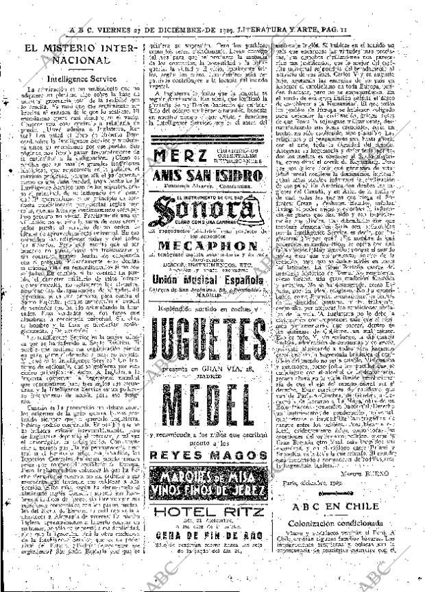 ABC MADRID 27-12-1929 página 11