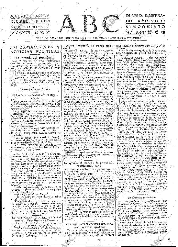 ABC MADRID 27-12-1929 página 15