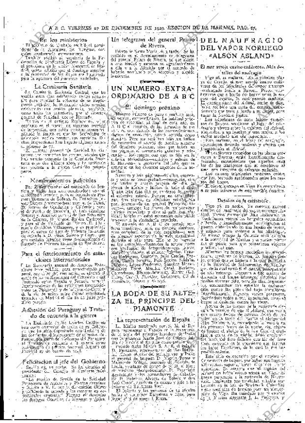 ABC MADRID 27-12-1929 página 17