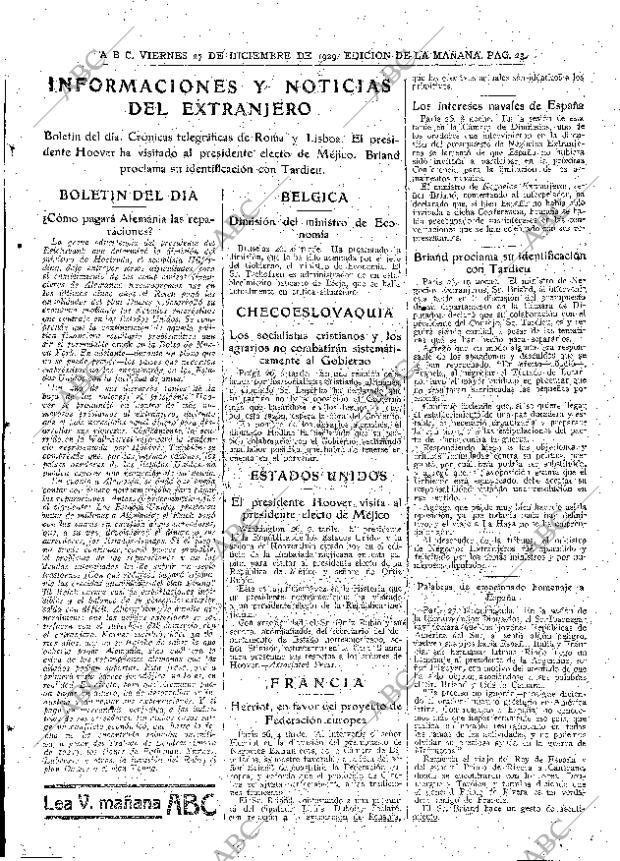 ABC MADRID 27-12-1929 página 23