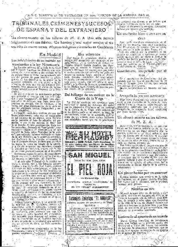 ABC MADRID 27-12-1929 página 27