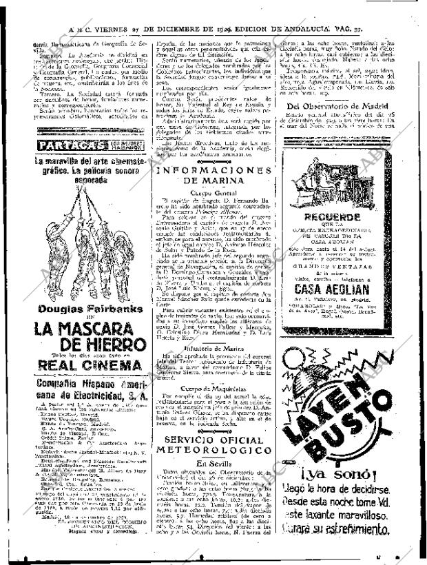 ABC SEVILLA 27-12-1929 página 37