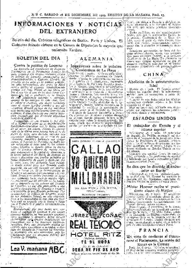 ABC MADRID 28-12-1929 página 23
