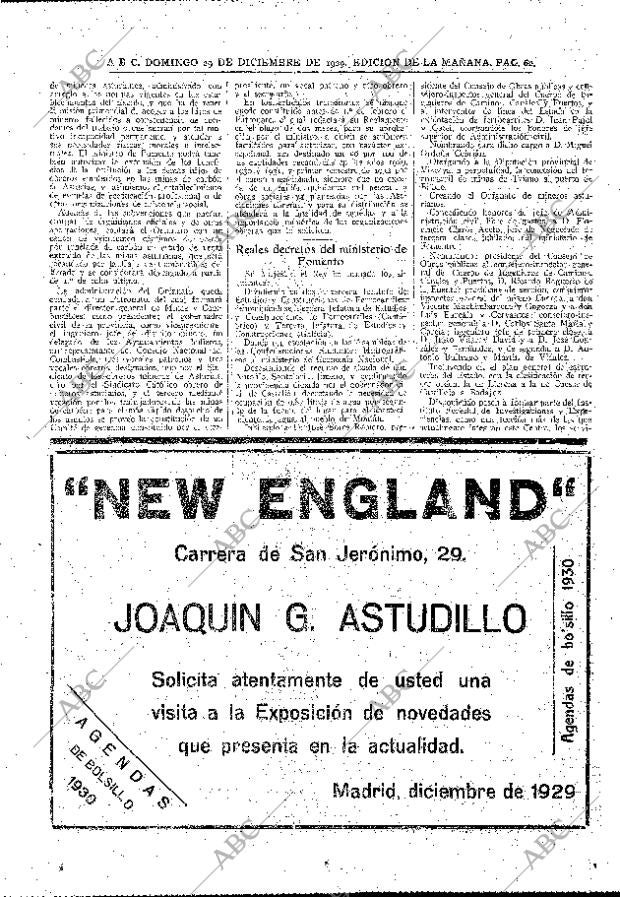 ABC MADRID 29-12-1929 página 62