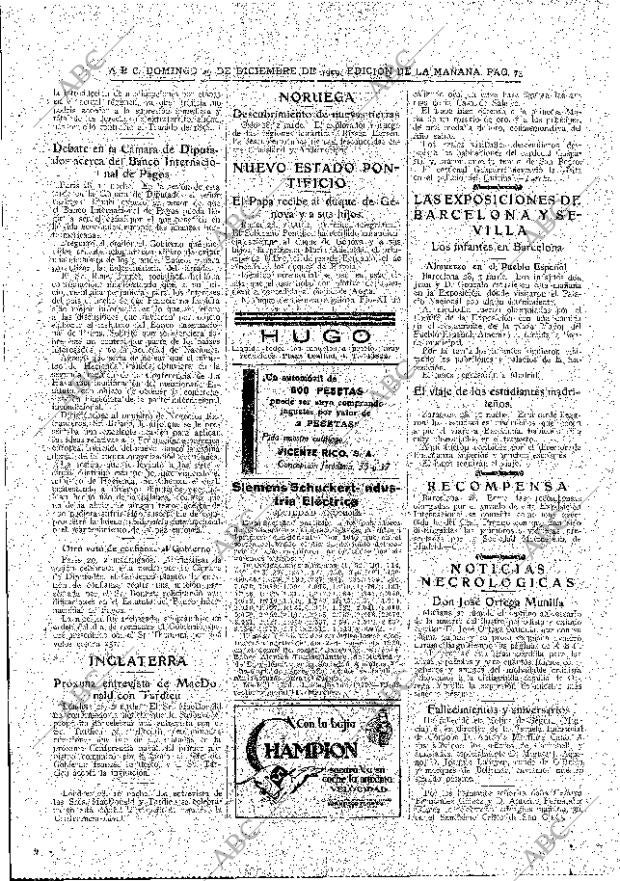 ABC MADRID 29-12-1929 página 73