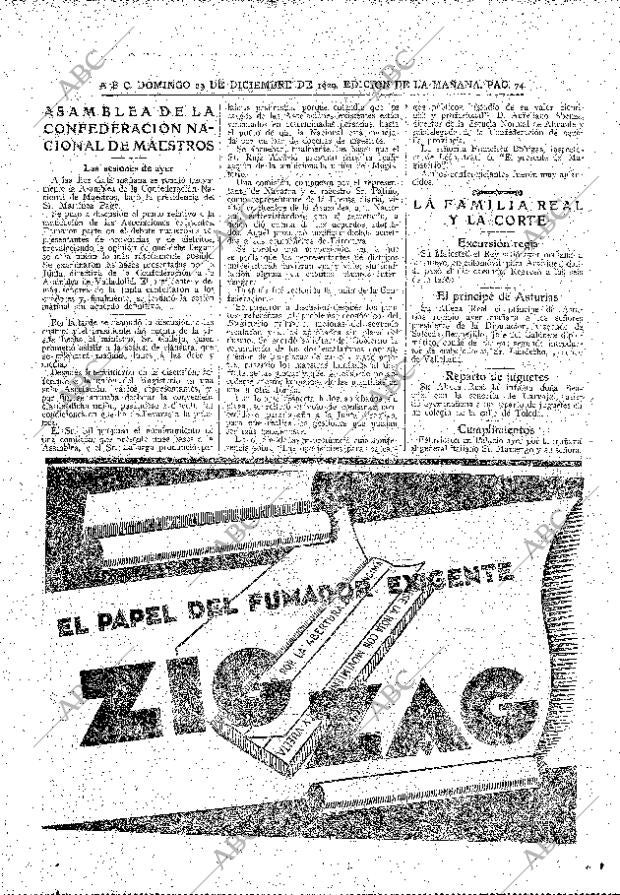 ABC MADRID 29-12-1929 página 74