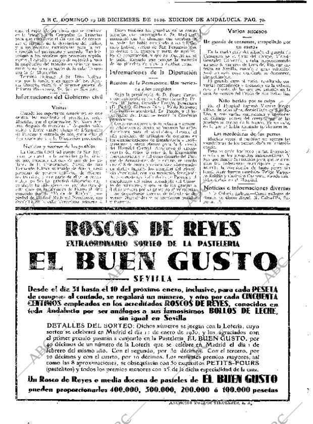 ABC SEVILLA 29-12-1929 página 70