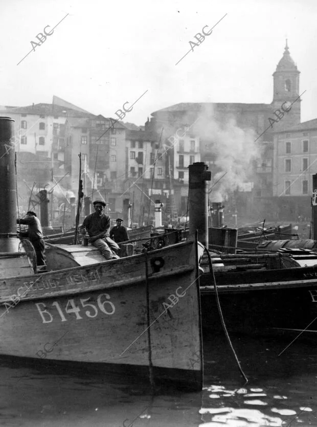 Vista parcial del puerto de Bermeo (Vizcaya)