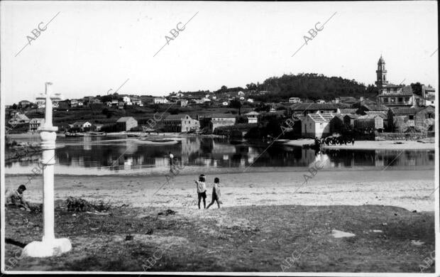 Vista del pueblo Aldan (Pontevedra)