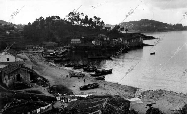 Vista general de la playa de Chapela (Pontvedra)